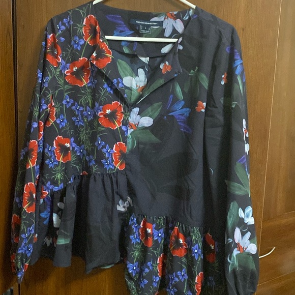 French connection - large floral blouse - Picture 1 of 4